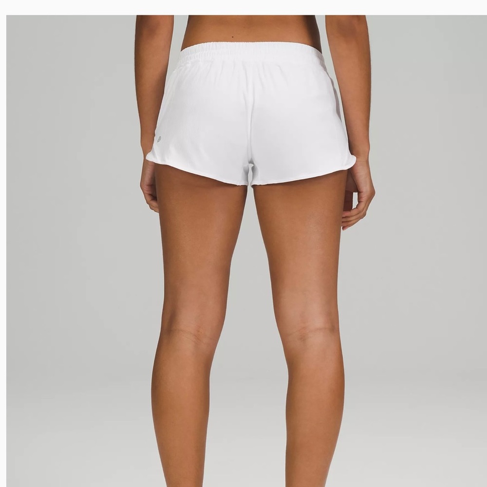 😎😎 Lululemon White Speedy Shorts